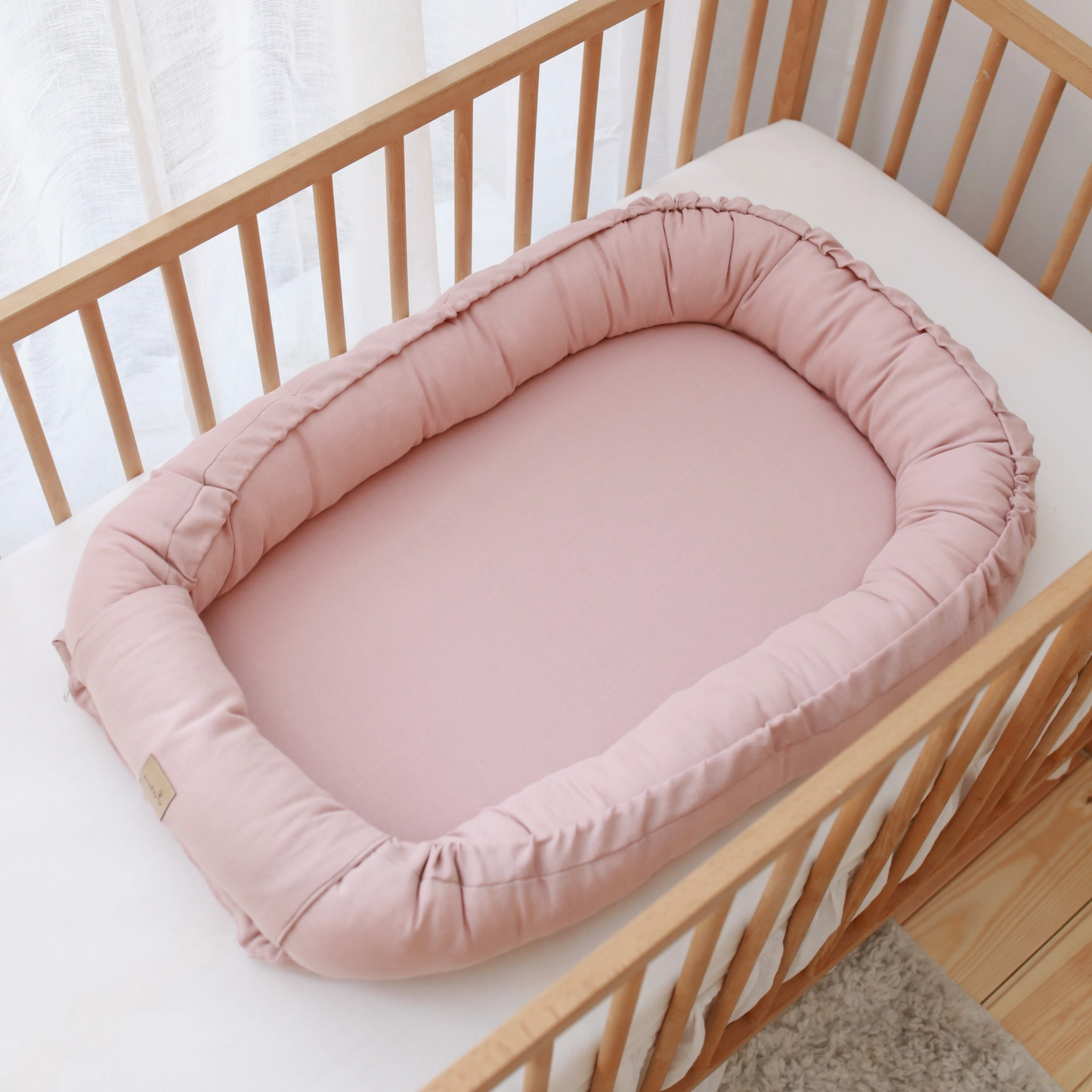 Babynest aus Leinen