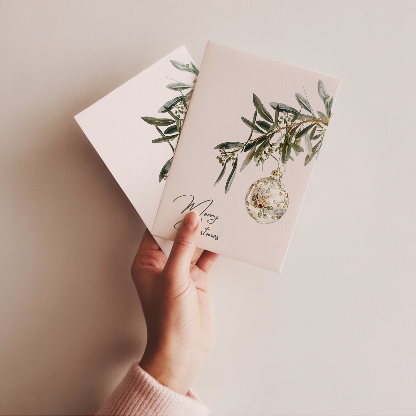 Postkarte I Weihnachtsbaumkugel